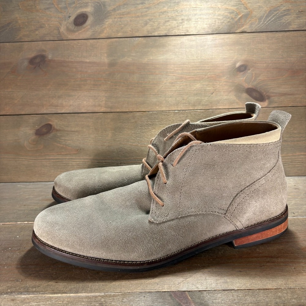 Cole haan ogden stitch Mens size 13 shoes Taupe Suede Casual Chukka Boots